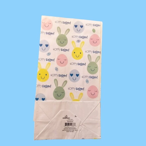 Way to Celebrate Hoppy Happy Easter Egg Treat Bags Paper Bunnies Rabbit lot 3 - Picture 3 of 15